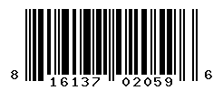 upc 816137020596 barcode image