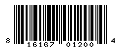 UPC barcode number 816167012004