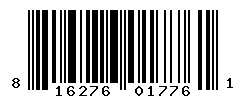 UPC barcode number 816276017761