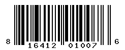 UPC barcode number 816412010076