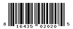 UPC 816435020205 barcode image
