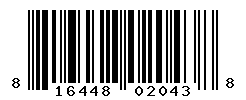 UPC barcode number 816448020438