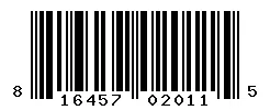 UPC barcode 816457020115