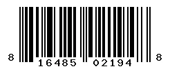 UPC barcode 816485021948