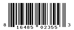 UPC barcode 816485023553