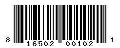 UPC barcode number 816502001021