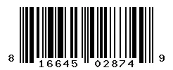 UPC 816645028749 barcode image