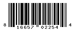 UPC barcode number 816657022544