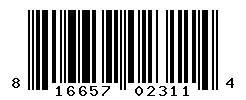 UPC barcode number 816657023114