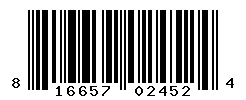 UPC barcode number 816657024524