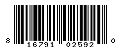 UPC barcode 816791025920
