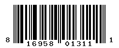 UPC barcode number 816958013111