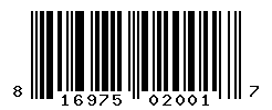 UPC barcode number 816975020017