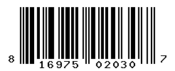 UPC barcode number 816975020307