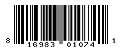UPC 816983010741 barcode image