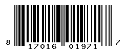 UPC barcode number 817016019717