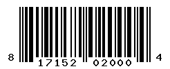UPC barcode number 817152020004
