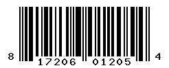 UPC barcode number 817206012054