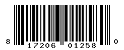 UPC barcode number 817206012580
