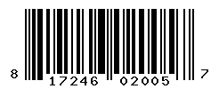 UPC barcode number 817246020057