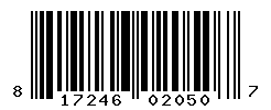 UPC barcode number 817246020507