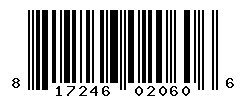 UPC barcode number 817246020606
