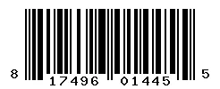 UPC barcode 817496014455
