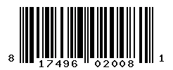 UPC barcode 817496020081