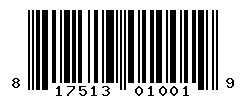 UPC barcode number 817513010019