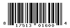 UPC barcode number 817513016004