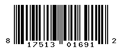 UPC barcode number 817513016912