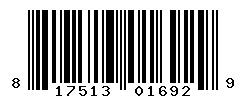 UPC barcode number 817513016929