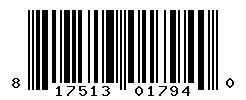 UPC barcode number 817513017940