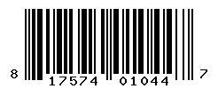 UPC barcode number 817574010447