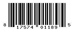 UPC barcode number 817574011895