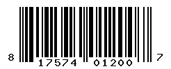 UPC barcode number 817574012007