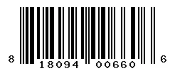 UPC barcode 818094006606