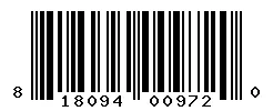 UPC barcode 818094009720