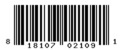 UPC barcode number 818107021091