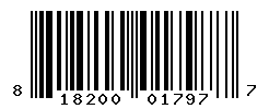 UPC barcode number 818200017977