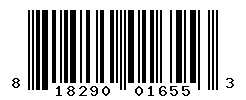 UPC barcode number 818290016553