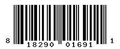 UPC barcode number 818290016911