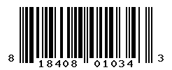 UPC barcode number 818408010343