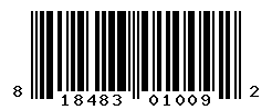 UPC barcode number 818483010092