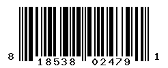 UPC barcode number 818538024791