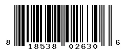 UPC barcode 818538026306