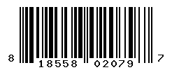 UPC barcode number 818558020797
