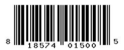UPC barcode 818574015005