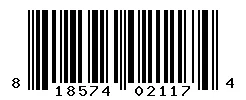 UPC 818574021174 barcode image