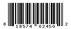 UPC barcode 818574024502